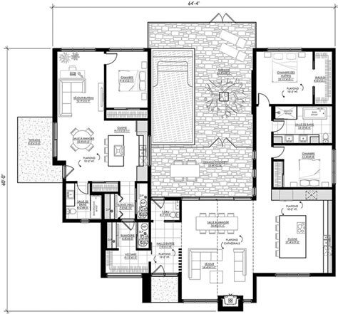 Plans de maison bi-génération moderne | Leguë Architecture Plane, Magnolia Fixer Upper, House ...
