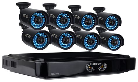 Best Buy: Night Owl 16-Channel, 8-Camera Indoor/Outdoor DVR Security System Black B-A720-162-8