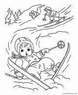 Skiing Coloring Pages For Kids Lovely Young Little Kid Slip Down  sketch template