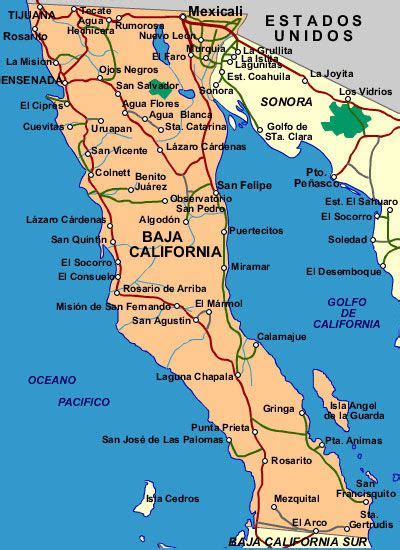 Maps of Baja Norte – Baja Hostels