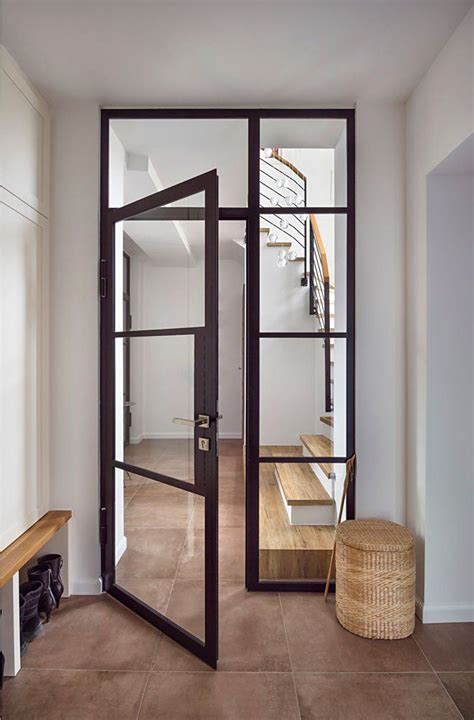 Black steel frame doors | Architettura di interni, Appartamento, Arredamento