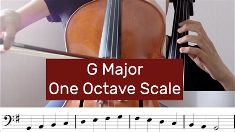 How to play G Major Scale on Cello (One Octave) - YouTube