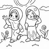 Muslim Kids Coloring Images  Free Download On Freepik sketch template
