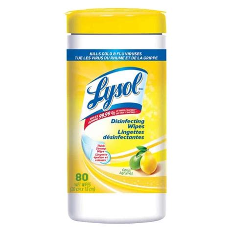 LYSOL WIPES CITRUS 80CT | Personal Protective Equipment | Buy Canadian ...