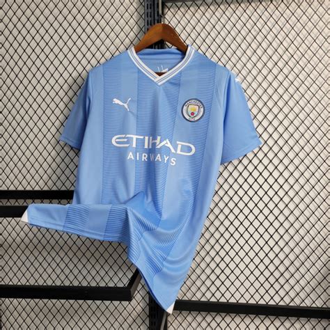 Manchester City Jersey 23/24 Home Football Kit 2023 2024 Soccer Shirt Haaland