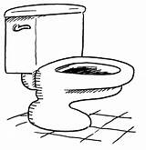 Toilet Coloring Pages For Kids sketch template