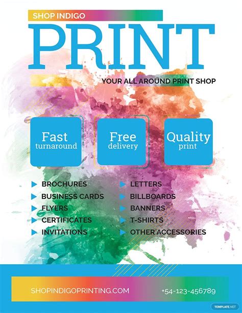 Print Shop Flyer Template - Download in Word, Google Docs, Illustrator ...