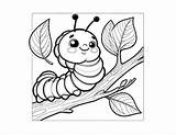 Free Caterpillar Coloring Pages For Kids sketch template