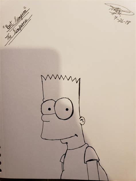 Bart Simpson : r/drawing