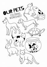 9  Coloring Pages Of Pet Animals For Kids Free Preschool sketch template