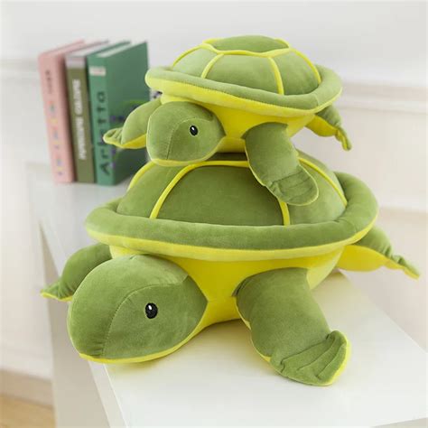 Hot Sale Green Big Size Turtle Plush Toys Super Kawaii Tortoise Turtle Soft Stuffed Toys Baby ...