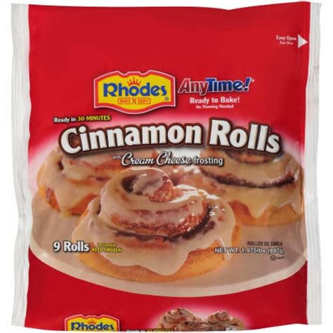 Rhodes AnyTime! Cinnamon Rolls, 9 ct - Kroger