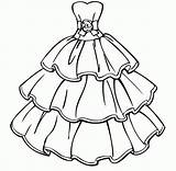 Fancy Dress Coloring Pages sketch template