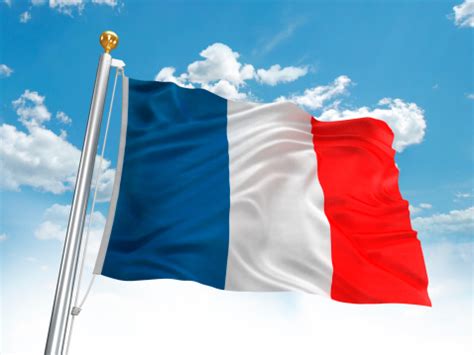 Waving France Flag Stock Photo - Download Image Now - iStock