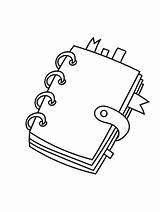 Notebook Coloring Pages sketch template
