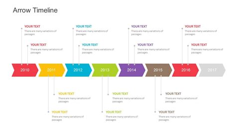 Arrow Timeline Template for PowerPoint. Fully editable instantly downloadable… | Powerpoint ...