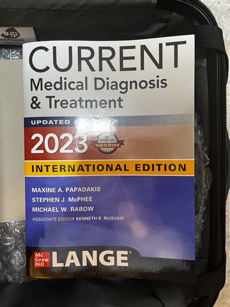 Current medical diagnosis and treatment 2023 (medical book), Hobbies ...