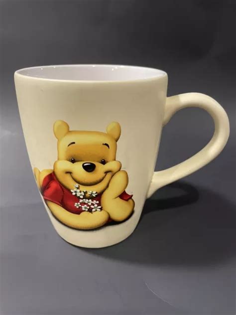 DISNEY STORE WINNIE the Pooh Yellow large coffee tea mug cup $12.00 ...