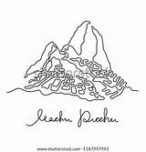 Machu Picchu Coloring Page sketch template