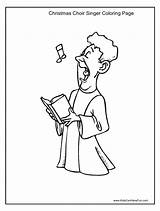 Christmas Choir Coloring Page Coloring Pages sketch template