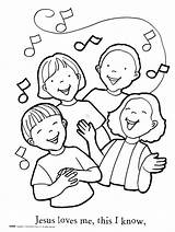 Children Singing Coloring Pages sketch template