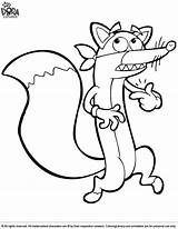 Dora Coloring Pages Swiper sketch template