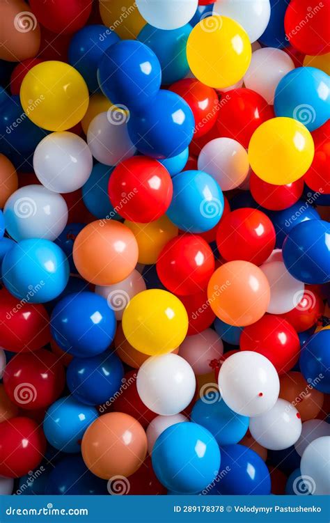 Bunch of Balloons that are All Different Colors and Sizes. Generative ...