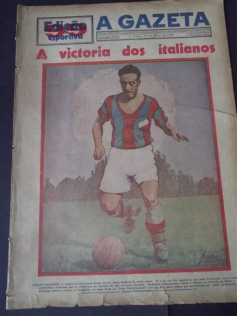 GAZETA ESPORTIVA BRAZIL Football Newspaper 1930 # 99 Italians victory world cup £150.00 ...