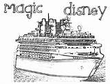 Magic Disney Cruise Ship Coloring Pages  NetArt sketch template