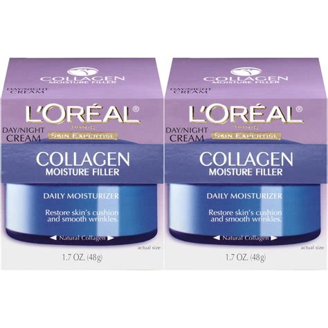 Collagen Face Moisturizer by L’Oreal Paris Skin Care I Day and Night Cream I Anti-Aging Face ...