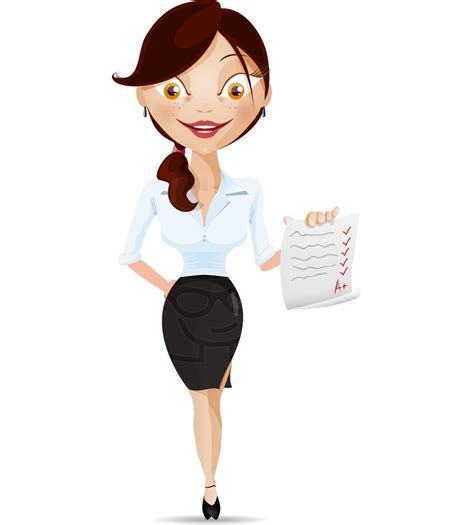 Woman Clipart Transparent Teacher Cartoon Vector Character | Images and ...