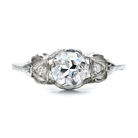 Estate Diamond Art Deco Engagement Ring #100905 - Seattle Bellevue ...