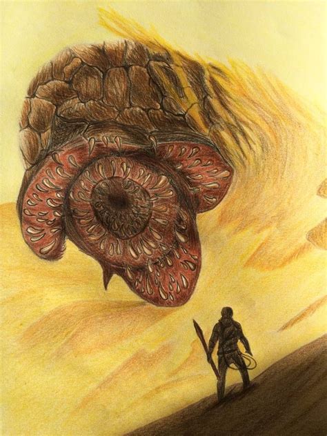 Dune Sandworm by meneiyos on DeviantArt | Dune art, Jedi art, Drawings