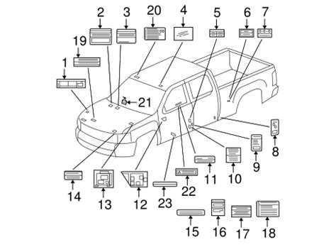 LABELS Parts for 2007 GMC Sierra 1500