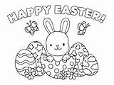Happy Easter Coloring Pages Printable Free Fish Page  sketch template