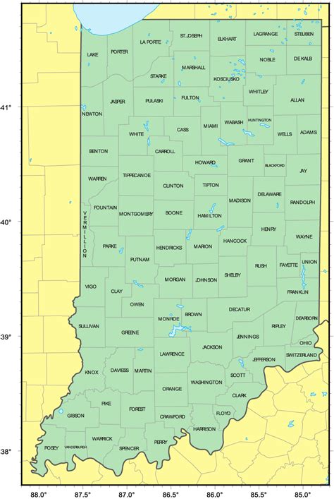 Indiana County Map Printable – Printable Map of The United States
