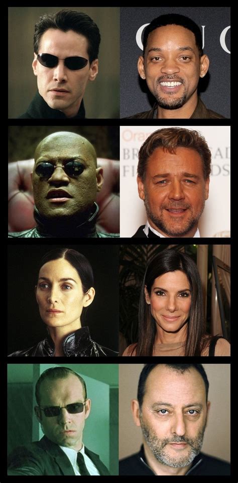 So many actors reportedly turned down roles in The Matrix (1999) that every major character in ...