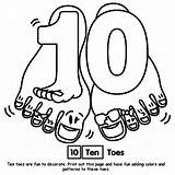 Toes Coloring Page sketch template