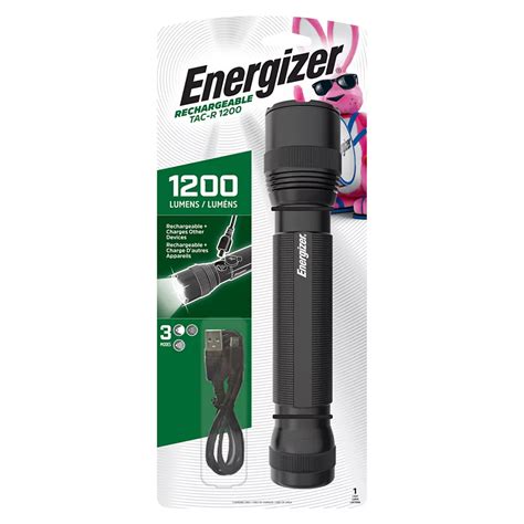 Energizer 1200 Rechargeable Tactical Flashlight | The Home Depot Canada
