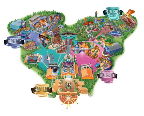 Walt Disney Studios Paris Map