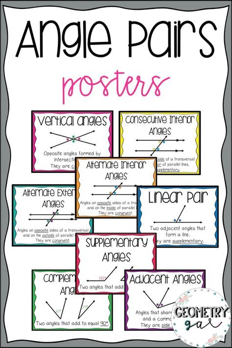 Linear Pair Worksheet