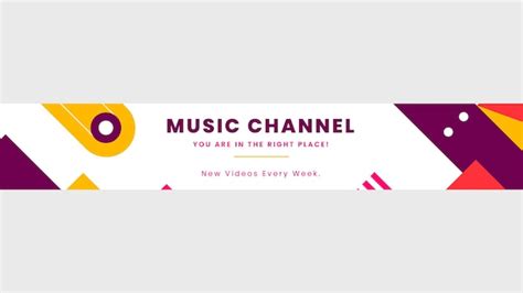 Free Vector | Abstract youtube banner template flat style