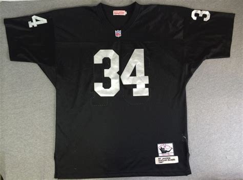 BO JACKSON Jersey 1987 THROWBACKS Mitchell & Ness OAKLAND RAIDERS NFL ...