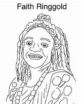 Faith Ringgold Coloring Page By We Are Art  TPT sketch template