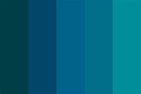 The blue shades Color Palette