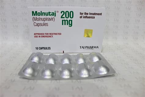 Molnupiravir 200 mg Capsules at best price - Taj Generics ...