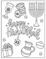 Free Hanukkah Coloring Pages For Kids sketch template