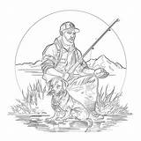 Hunting And Fishing Coloring Pages  Mimi Panda sketch template