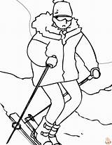 Skiing Coloring Pages Free Printable Sheets For Kids  GBcoloring sketch template