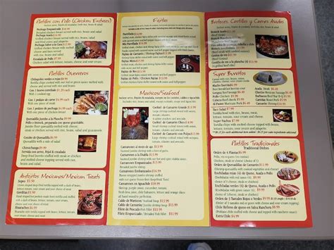 Menu at Mega Mercado Restaurant, Lakeland